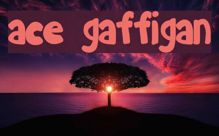 ace gaffigan Font examples
