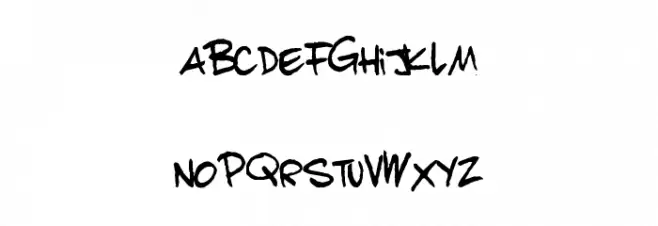 achille nzoda Font Litere mici