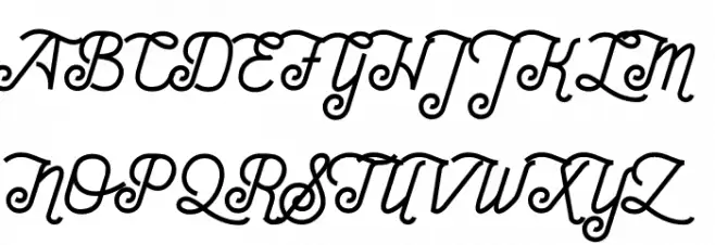 acroscript Шрифта ВЕРХНИЙ