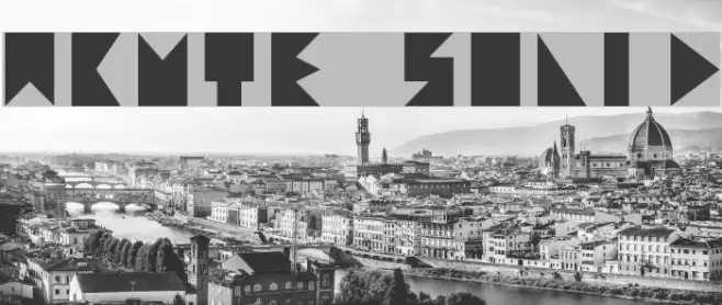 acute solid Font examples