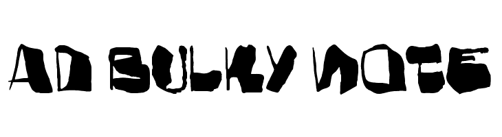 AD Bulky Note Fuentes