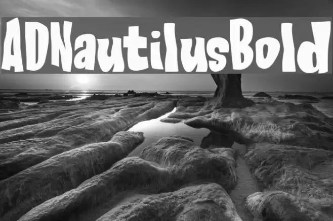 AD Nautilus Bold Schriftart examples