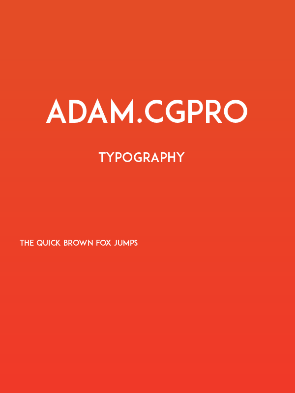 ADAM.CGPRO Poster