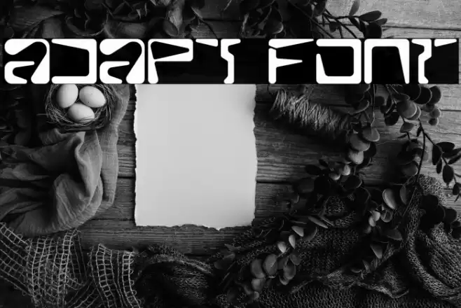 ADAPT Font examples