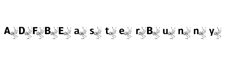 ADFBEasterBunny  Frei Schriftart Herunterladen