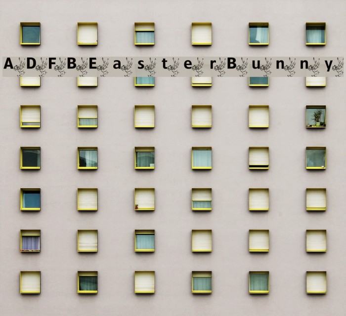 ADFBEasterBunny Font examples