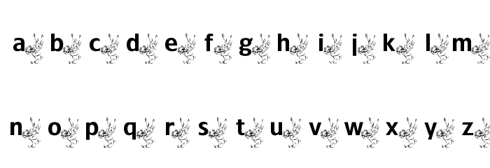 ADFBEasterBunny Font LOWERCASE