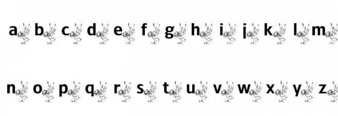 ADFBEasterBunny 字体 小写