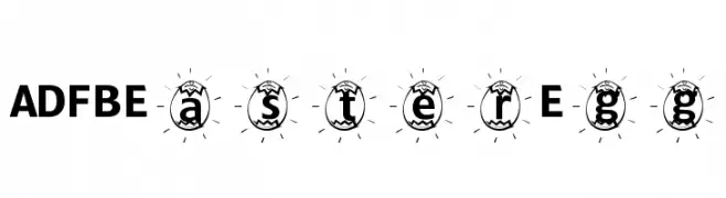 ADFBEasterEgg  Descarca Fonturi Gratis