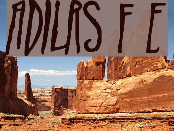 ADIstiLleRS Font Edgy Font examples