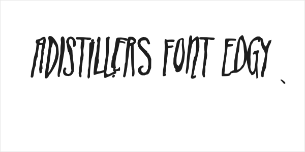 ADIstiLleRS Font Edgy Logo