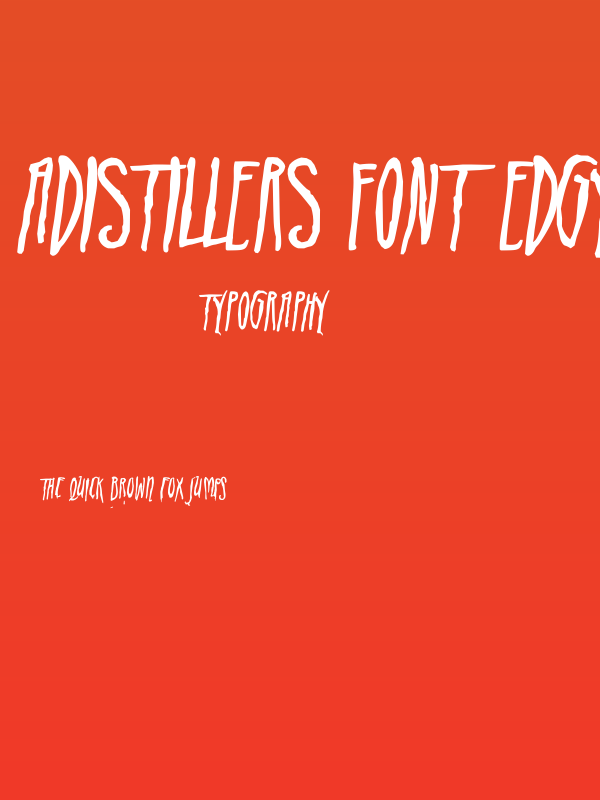 ADIstiLleRS Font Edgy Poster