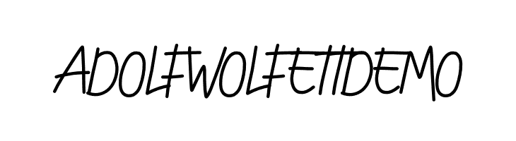 ADOLF WOLFETT DEMO  font caratteri gratis