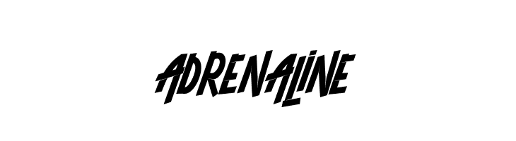 ADRENALINE  नि: शुल्क फ़ॉन्ट्स डाउनलोड