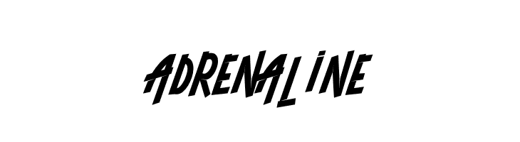 ADRENALINE  नि: शुल्क फ़ॉन्ट्स डाउनलोड