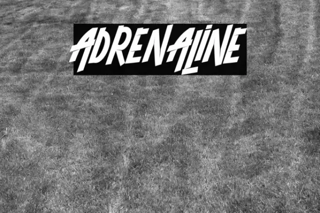 ADRENALINE Font examples