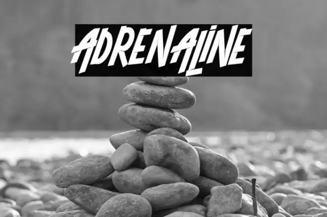 ADRENALINE Font examples