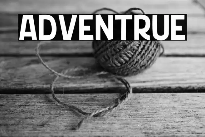 ADVENTRUE Font examples