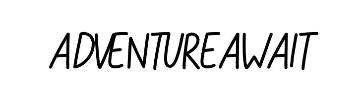 ADVENTURE AWAIT  フリーフォントのダウンロード