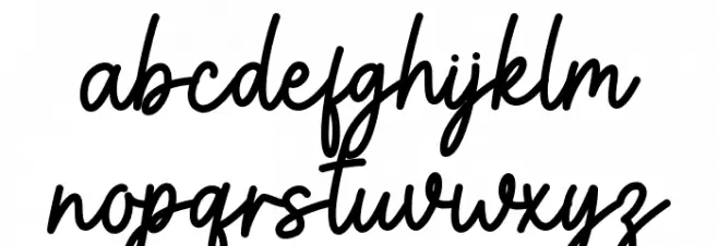 ADVENTURE AWAIT Schriftart Kleinbuchstaben