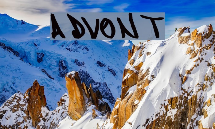 ADVENT Font examples