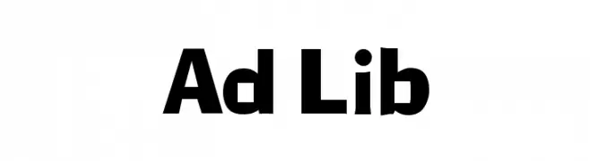 Ad Lib Шрифта