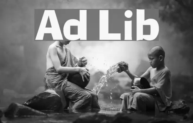 Ad Lib Шрифта examples