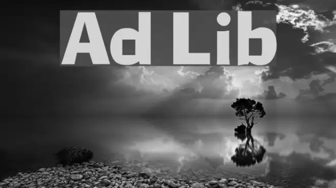 Ad Lib Шрифта examples