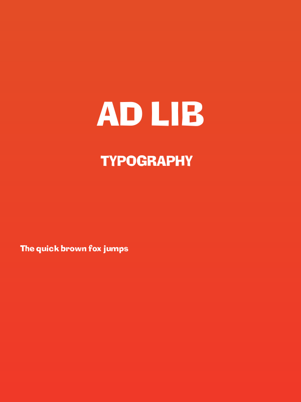 Ad Lib Poster