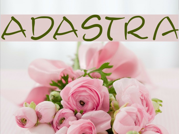 AdAstra Font examples