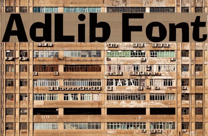 AdLib Font examples