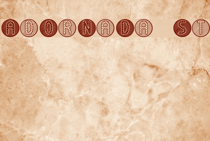 AdOrNaDa St Font examples
