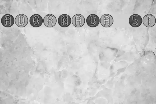 AdOrNaDa St Шрифта examples