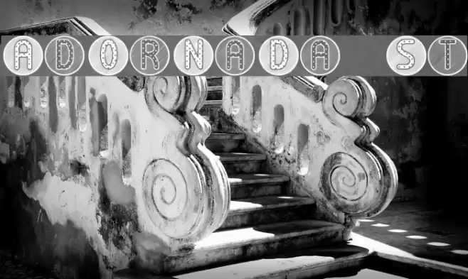 AdOrNaDa St Шрифта examples