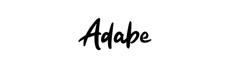 Adabe  font caratteri gratis