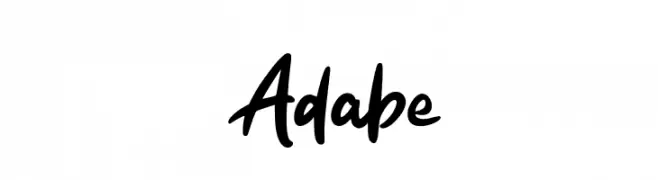 Adabe  フリーフォントのダウンロード