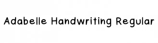 Adabelle Handwriting Regular  フリーフォントのダウンロード