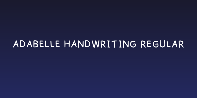 Adabelle Handwriting Regular Social Header