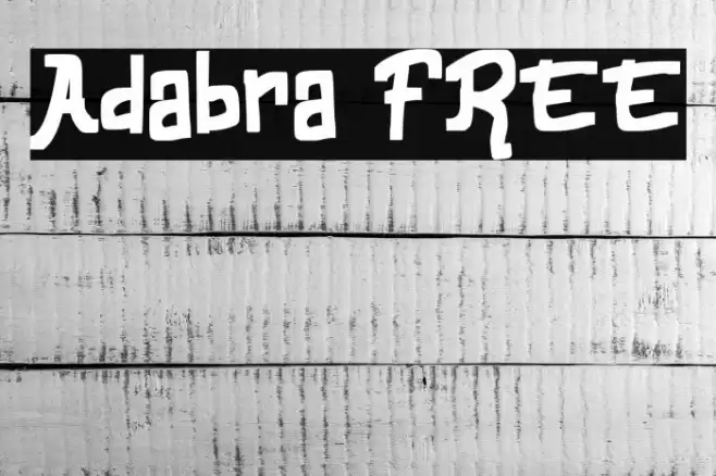 Adabra FREE Шрифта examples