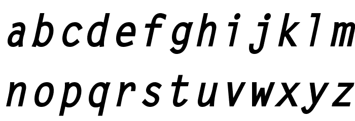 Adagio BoldItalic Font LOWERCASE
