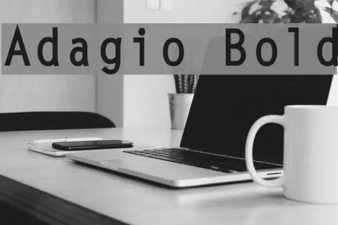 Adagio Bold Font examples