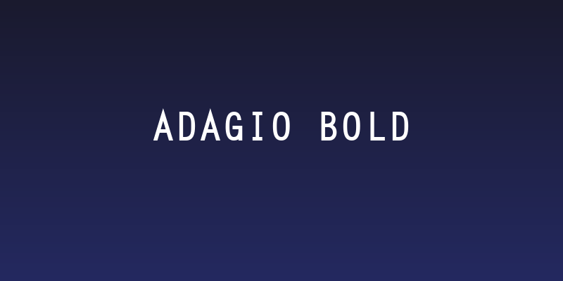 Adagio Bold Social Header