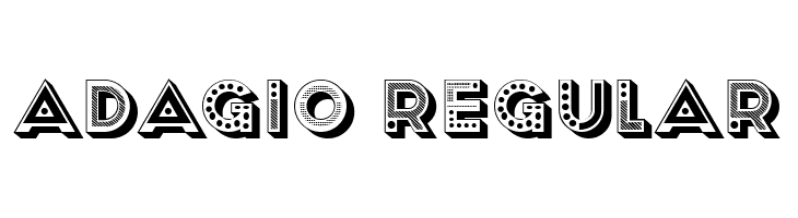 Adagio Regular  font caratteri gratis