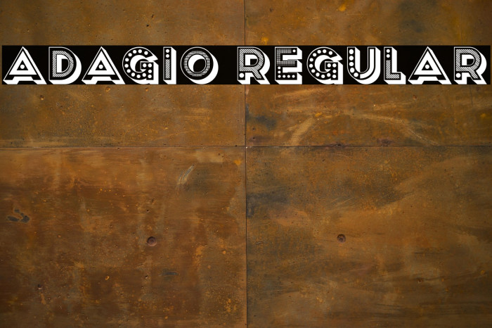 Adagio Regular Example 1