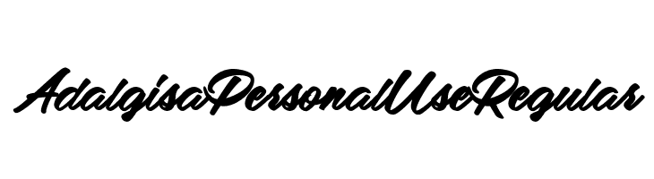 Adalgisa Personal Use Regular  नि: शुल्क फ़ॉन्ट्स डाउनलोड
