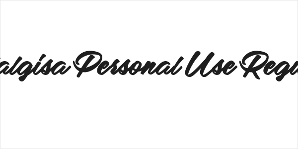 Adalgisa Personal Use Regular Logo