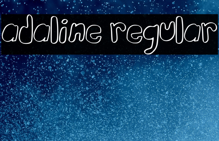 Adaline Regular Example 1