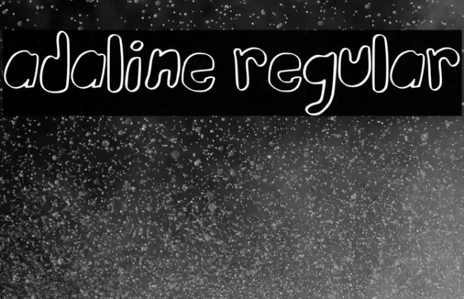 Adaline Regular Font examples
