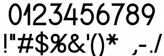 Adam Bold Font OTHER CHARS