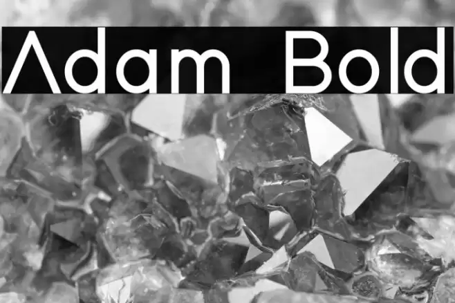 Adam Bold Font examples